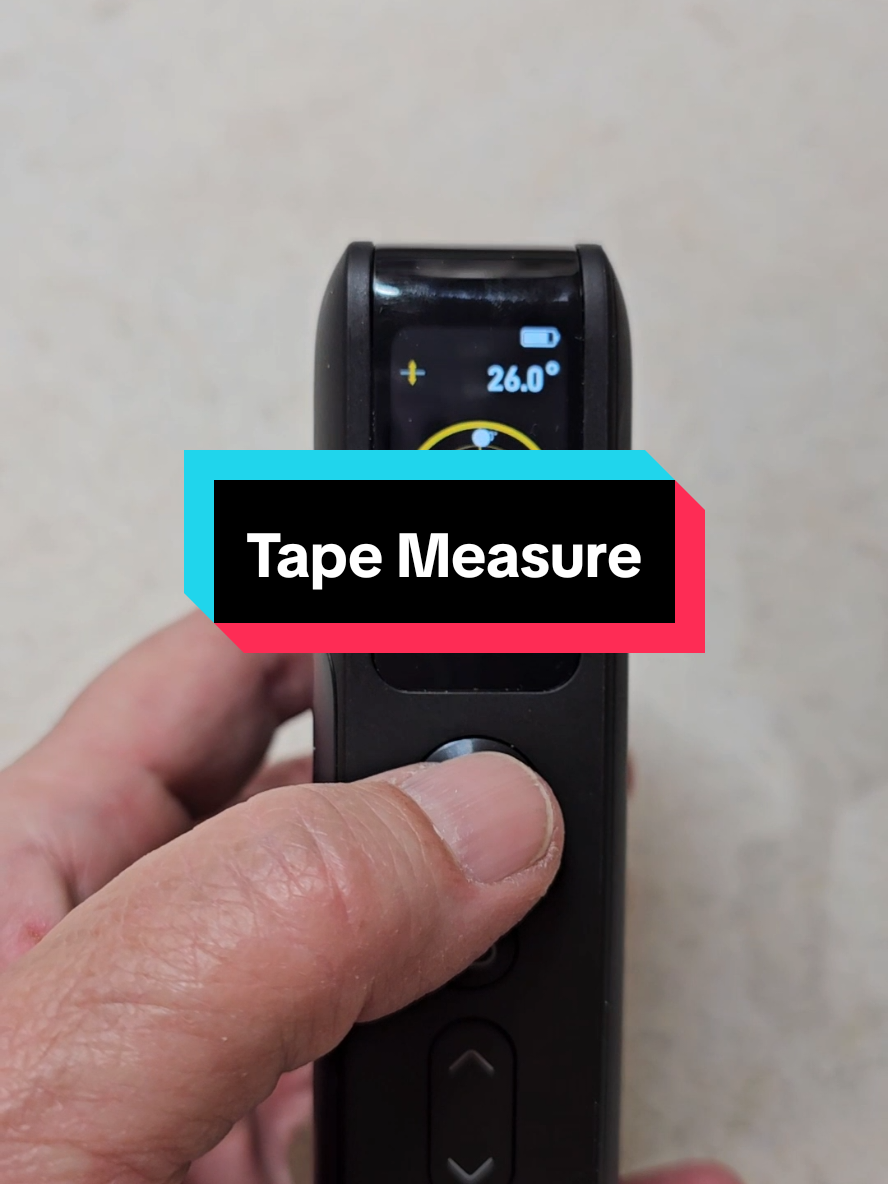 TikTok post by @ash.and.misty for Fanttik. Caption reads: This digital laser tape measure is wild — it’s got....