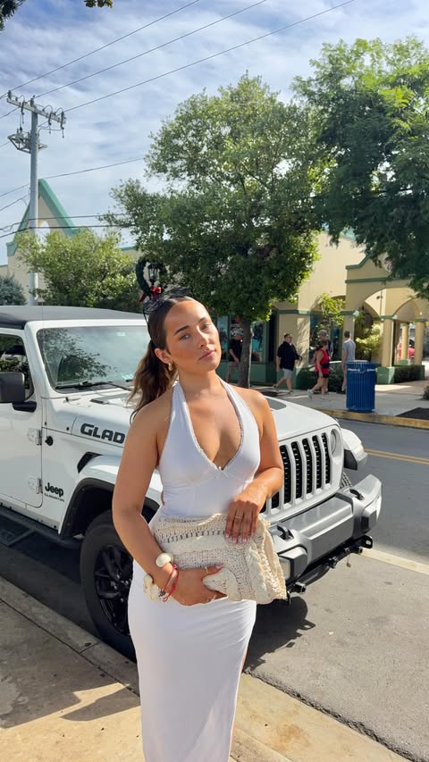 Instagram post by @caradowntonn for Virgin Voyages. Caption reads: AD Key West day with @virginvoyages 🌶️🍒 this....