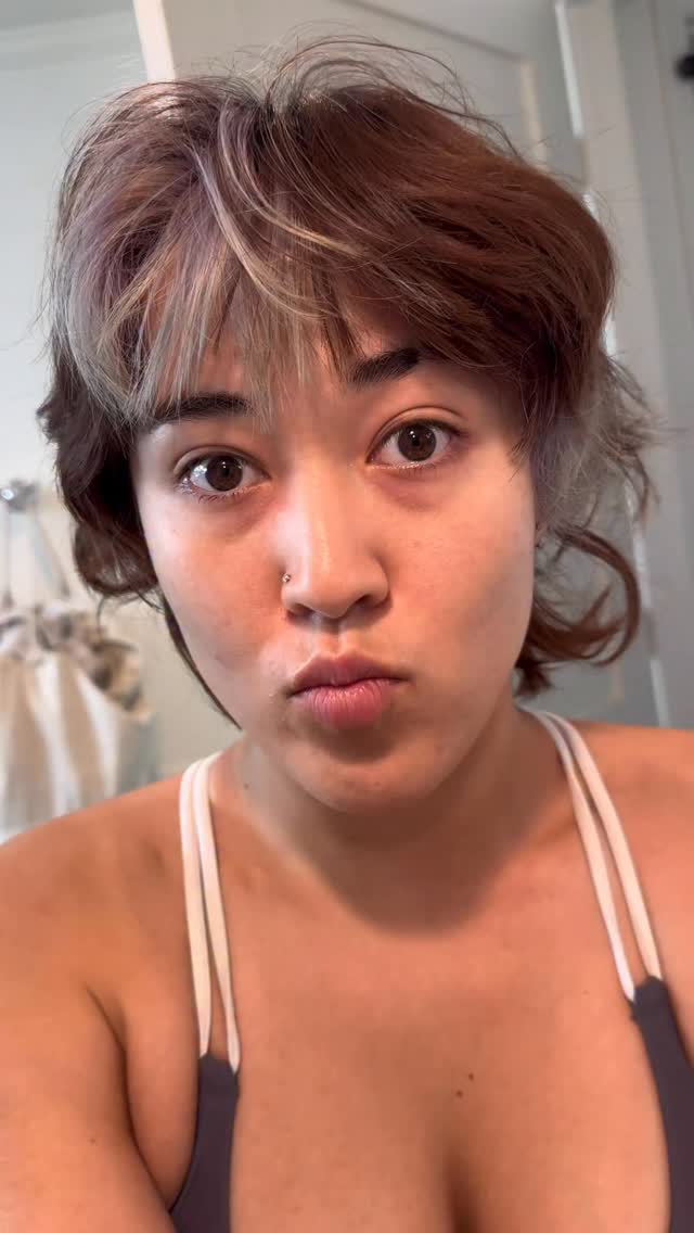 Instagram post by @sillyyerba for Arctic Fox Hair Color. Caption reads: Color theory is so funny. I love that it just....