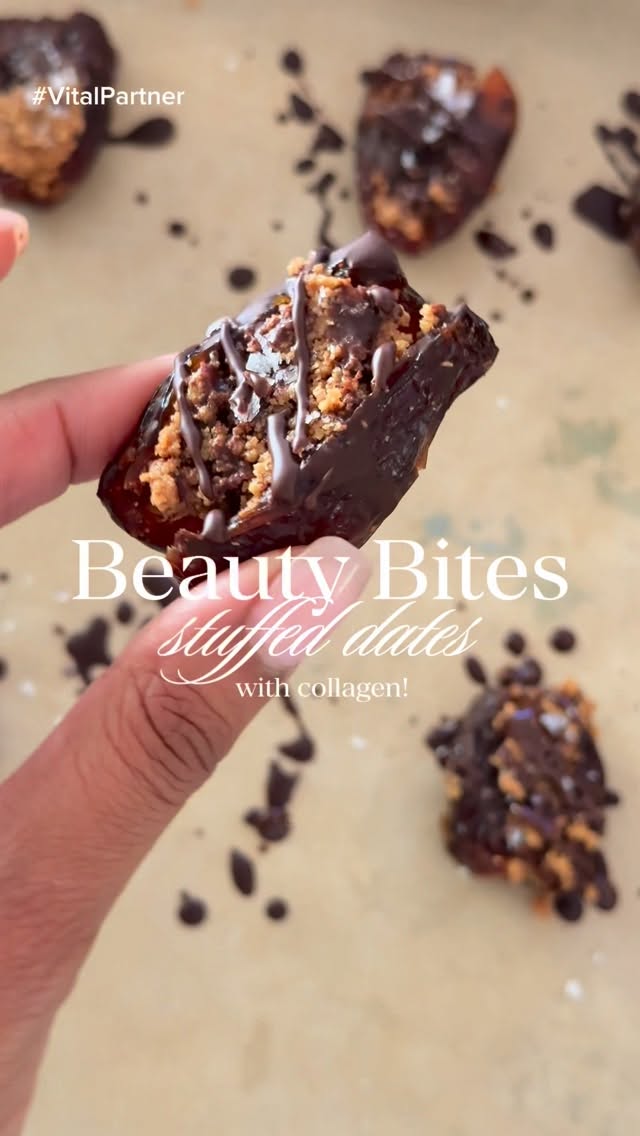 Instagram post by @tayshia for Vital Proteins. Caption reads: Part 2 of my favorite lazy girl beauty hacks…....