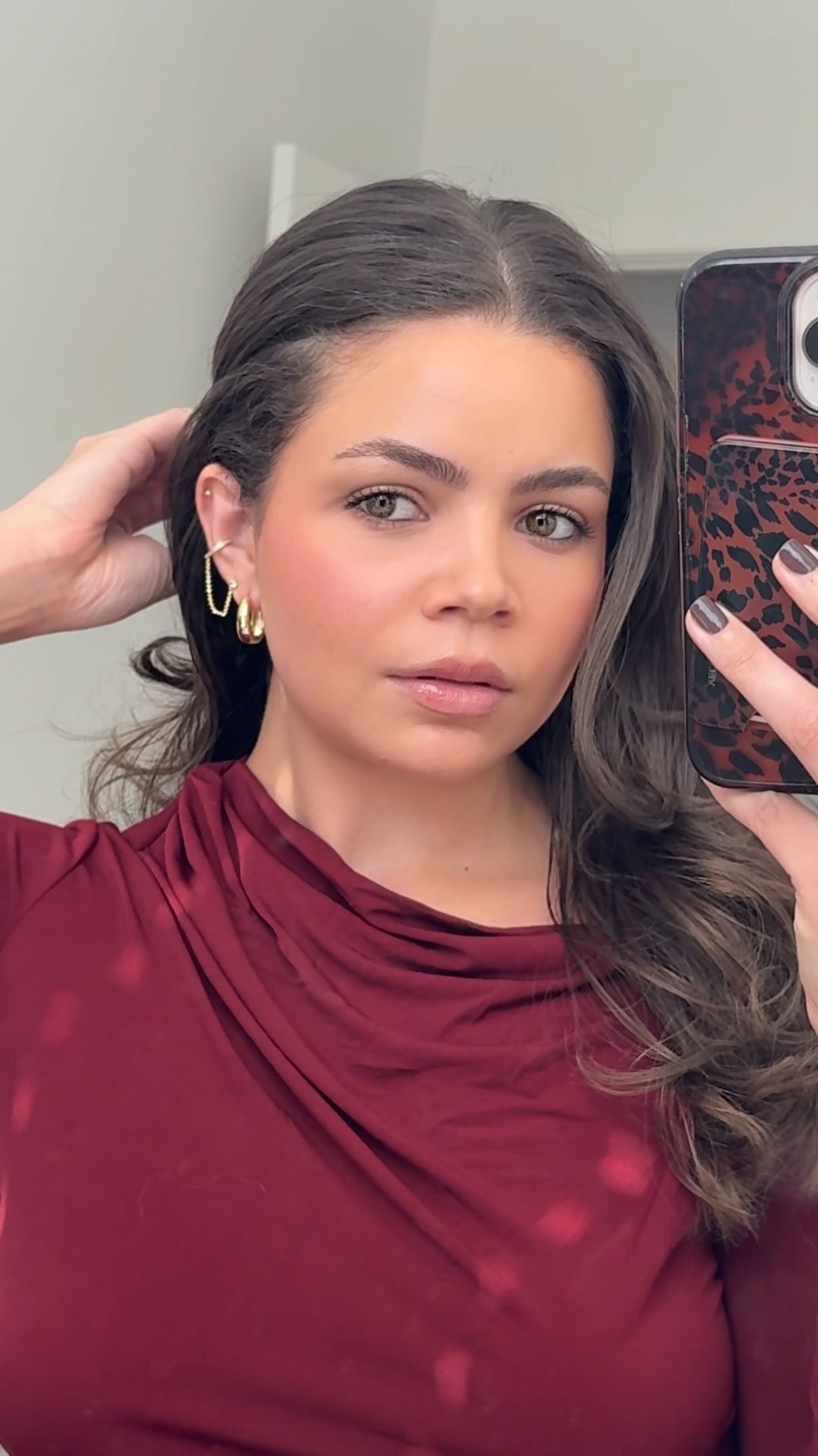 Instagram post by @aislinnfoutz for FabFitFun. Caption reads: 🪩 WINTER SPOILER 🪩 Flawless makeup applicators....