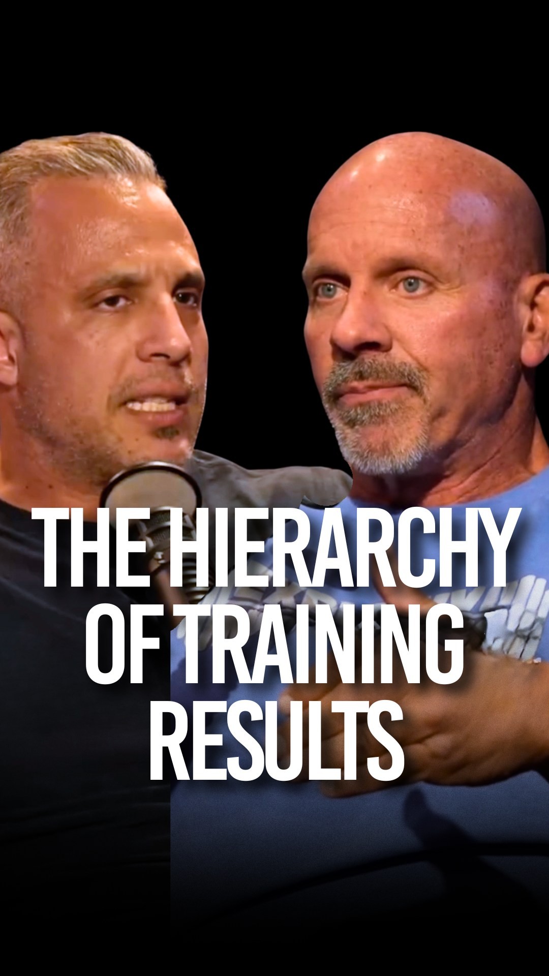 Instagram post by @stanefferding for Marek Health. Caption reads: The Hierarchy of Training Results.