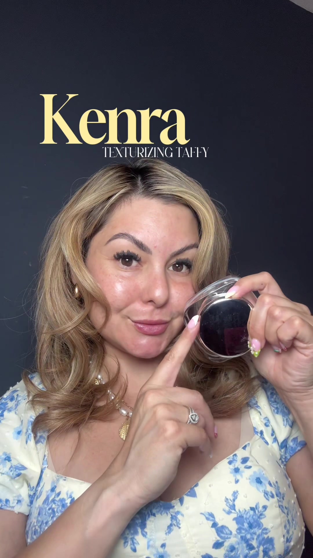 TikTok post by @miriam1122 for Kenra Professional. Caption reads: @Kenra Professional made the best texturizing....