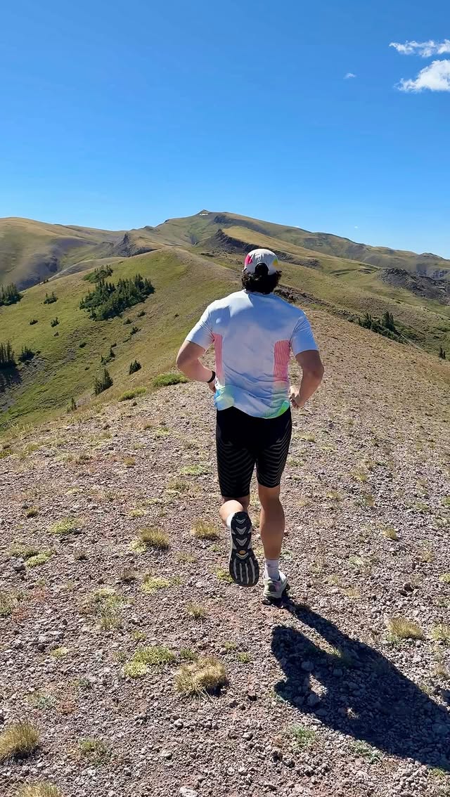 Instagram post by @isaacpuriri for SOAR Running. Caption reads: Leadville 100 is two weeks out. Getting some final....