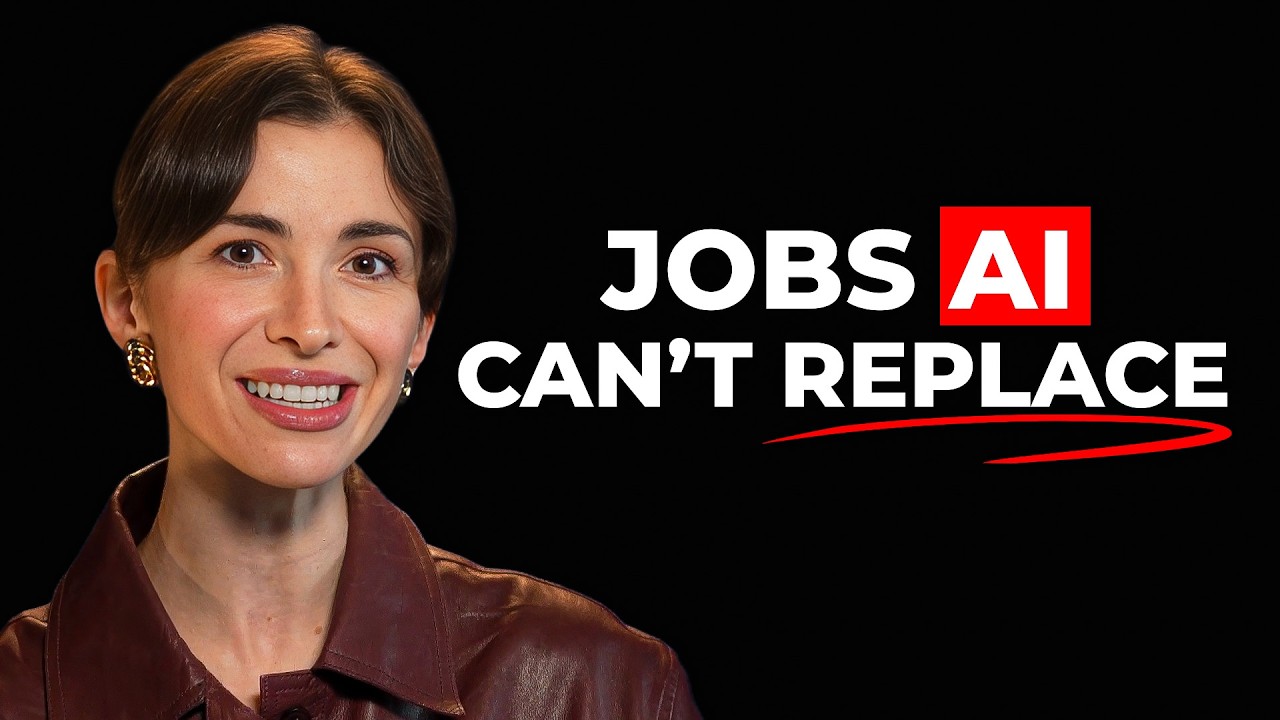 YouTube post by @SiliconValleyGirl for vidIQ. Caption reads: Future of Work 2026: The Only Jobs That Will....