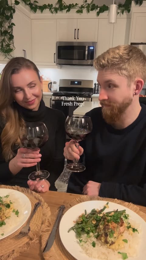 Instagram post by @thatgirl.nataliabae for Fresh Prep. Caption reads: [...] dinners. Fuller evenings. ❤️🥰 Fresh Prep....