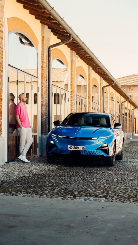 Instagram post by @carswithluke for Renault Group. Caption reads: The new Alpine A390 GTS is so much fun on track I....