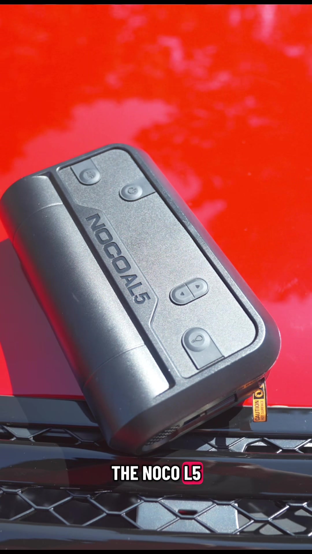 TikTok post by @adobomoto for Noco. Caption reads: [...] to manage Type-R tire pressures with the....