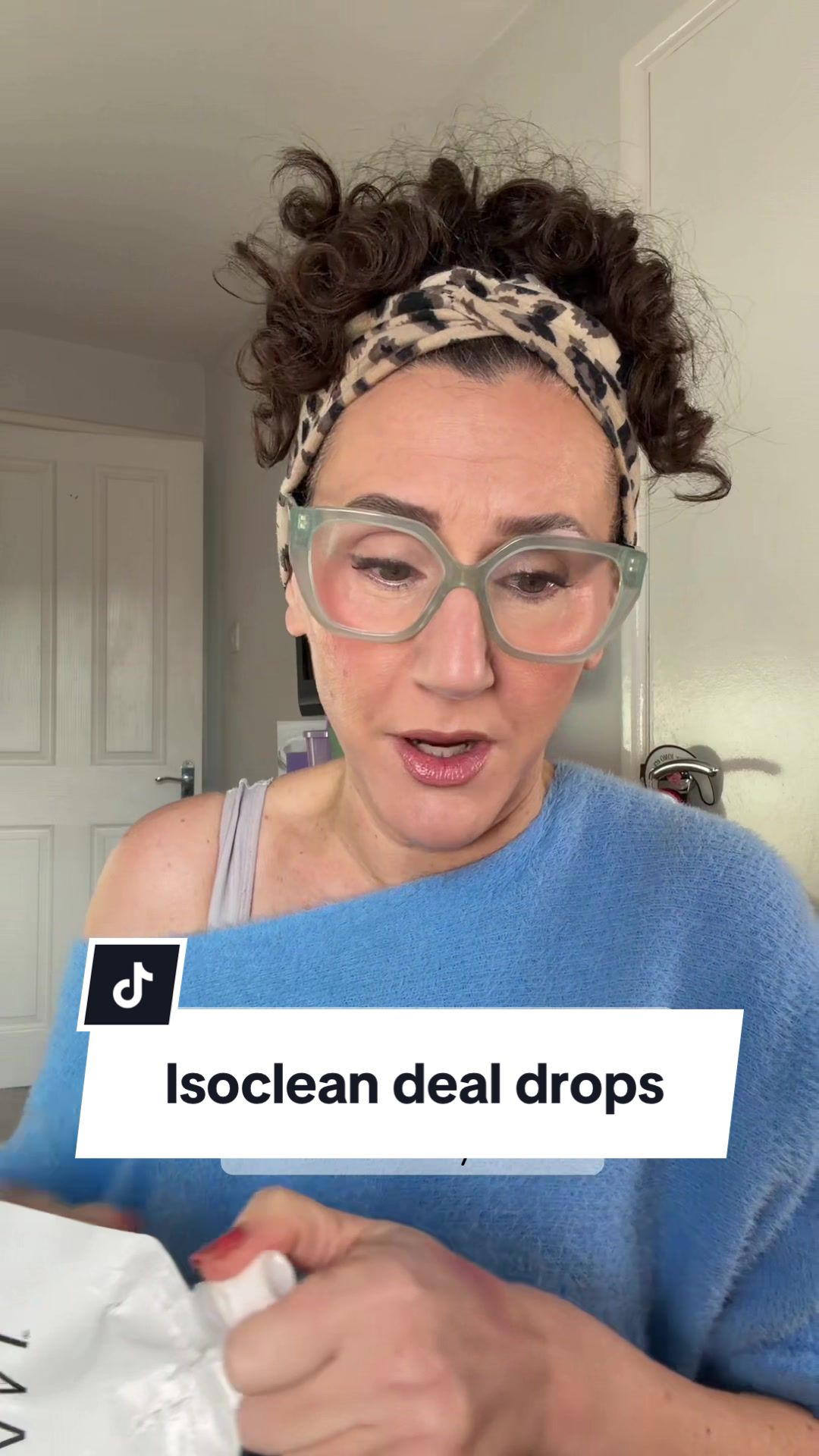TikTok post by @makeupbykaty_angelidi for ISOCLEAN. Caption reads: @ISOCLEAN are having a big Black Friday [...].