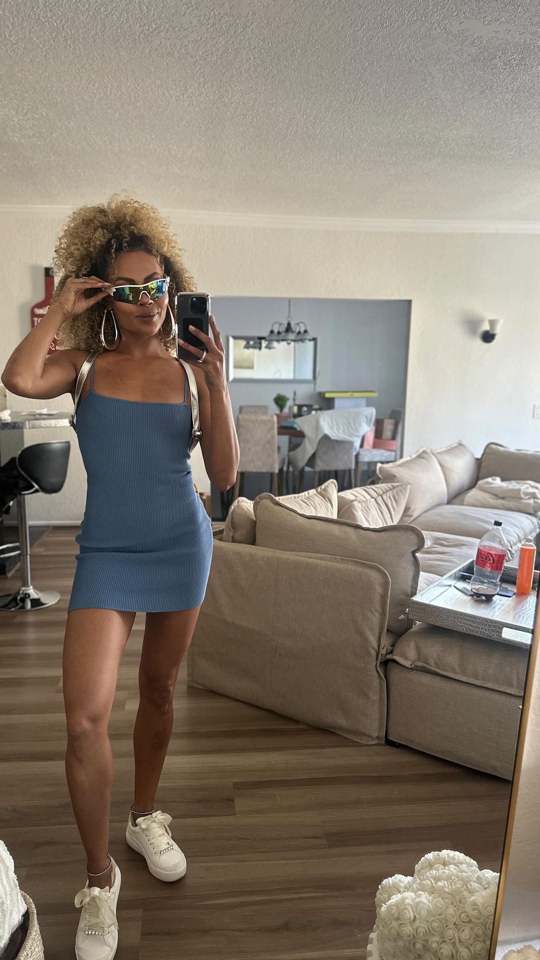 Instagram post by @ashleycmeverett for Degree. Caption reads: Ok so, Day 1 at the BET Experience has been....