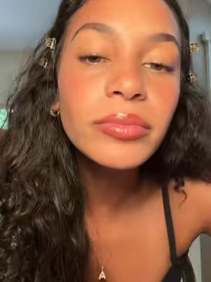 TikTok post by @aciastephens for caliray. Caption reads: [...] powder: @MCoBeauty Lashes & brows: @Caliray....