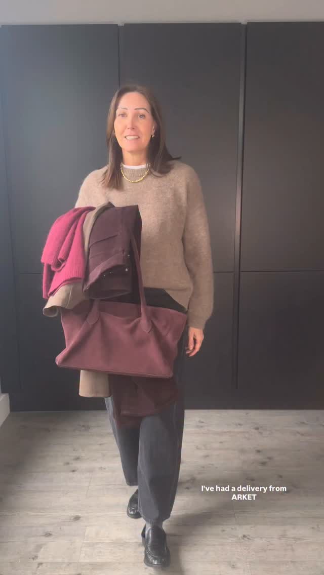 Instagram post by @buttonsandblazers for ARKET. Caption reads: [...] time to go through my latest order from....