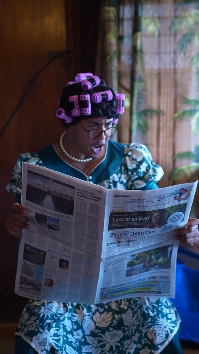 Instagram post by @howsdisguy for Hawaiian Airlines. Caption reads: HAYNS! HawaiianMiles becomes Atmos Rewards on 10/1....