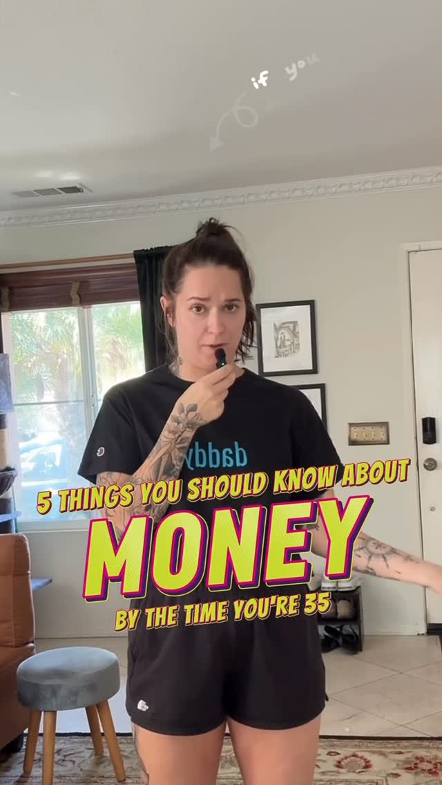 Instagram post by @clobaremoneycoach for Ally. Caption reads: 5 things you should know about money by the time....