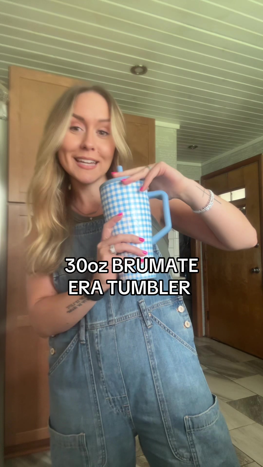 TikTok post by @sunnibeth for BruMate. Caption reads: @BrüMate the BEST tumbler on the market! #brumate....