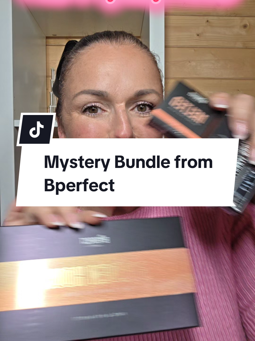 TikTok post by @xbeckypricex for BPerfect Cosmetics. Caption reads: [...] #Mysterybundle from @BPerfect Cosmetics 💄....