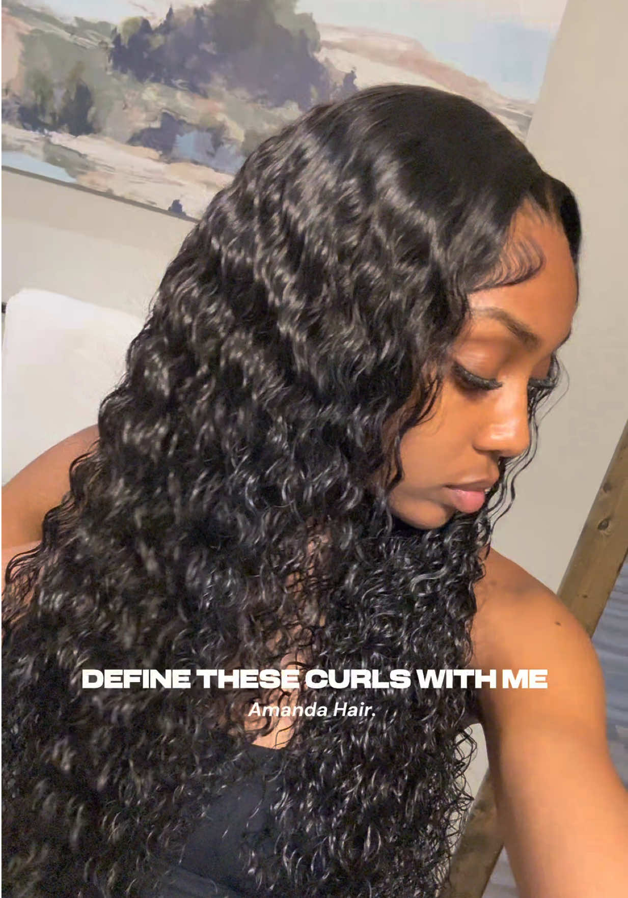 TikTok post by @sanaamariexo for Amanda Hair. Caption reads: [...] pretty and perfect for summer 😍🏝️....