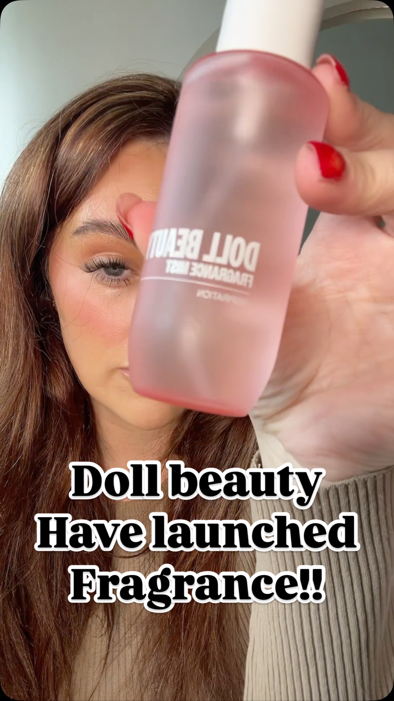 Instagram post by @haylomakeup for Doll Beauty. Caption reads: @__dollbeauty_ have launched fragrance and it is....