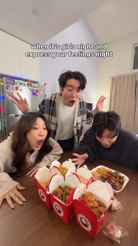 Instagram post by @rjsiu for Panda Express. Caption reads: when your siblings need @officialpandaexpress to....