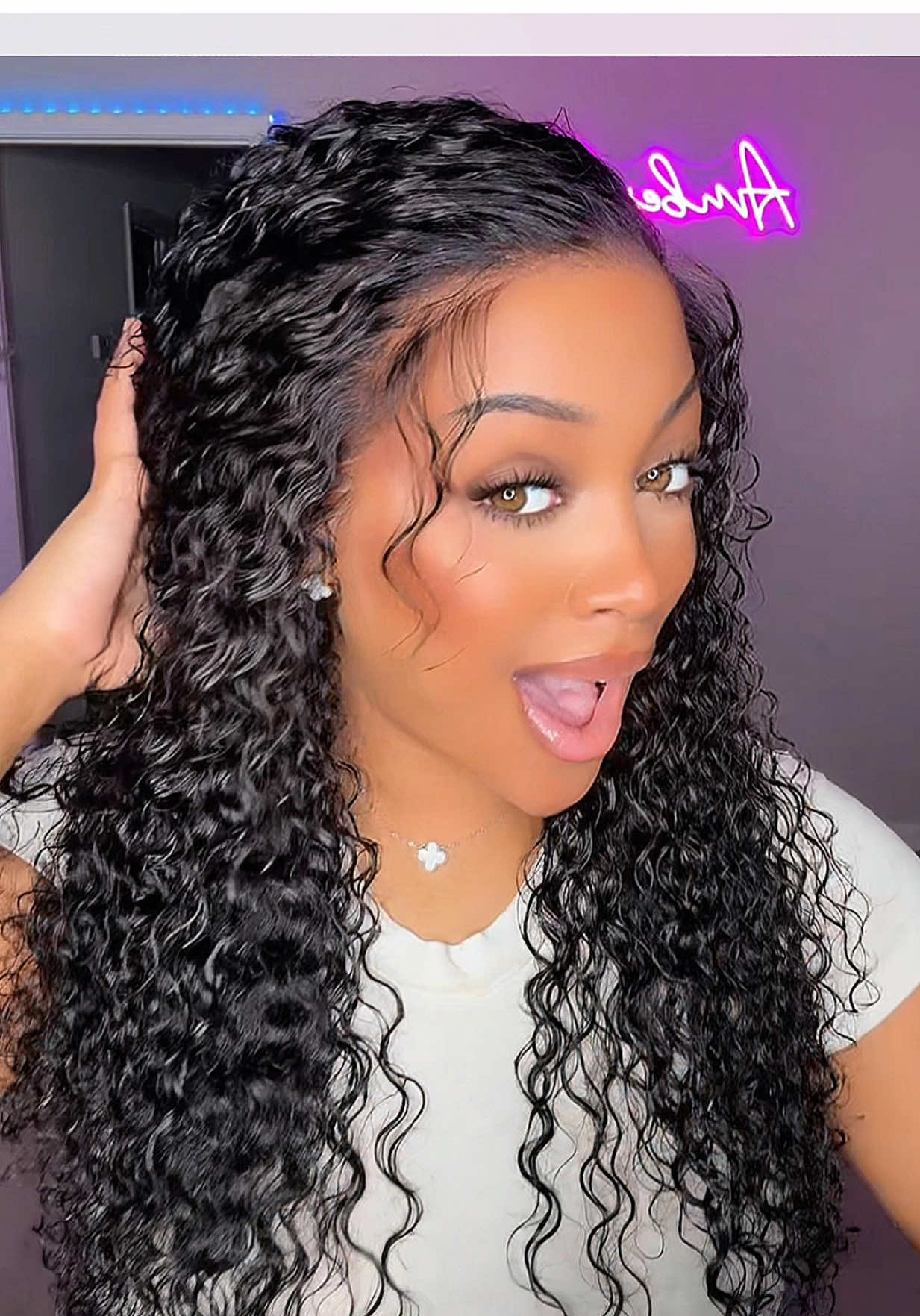 TikTok post by @arenee.mua for Ashimary Hair. Caption reads: [...] favorite! Especially from @Ashimary Hair....
