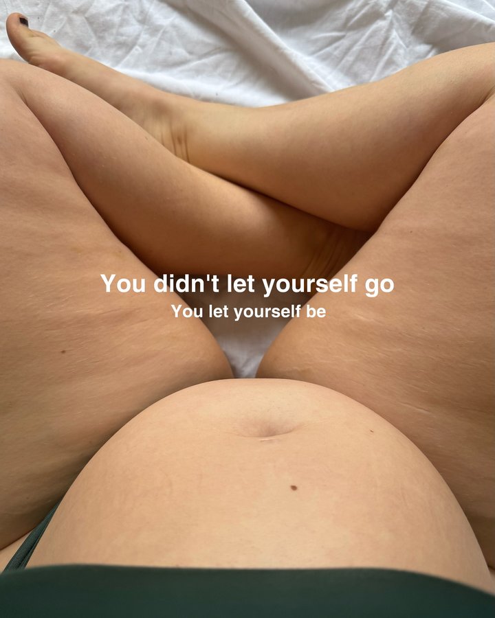 Instagram post by @isabelladavis6 for HUHA. Caption reads: My body has changed a lot. And I won’t pretend....