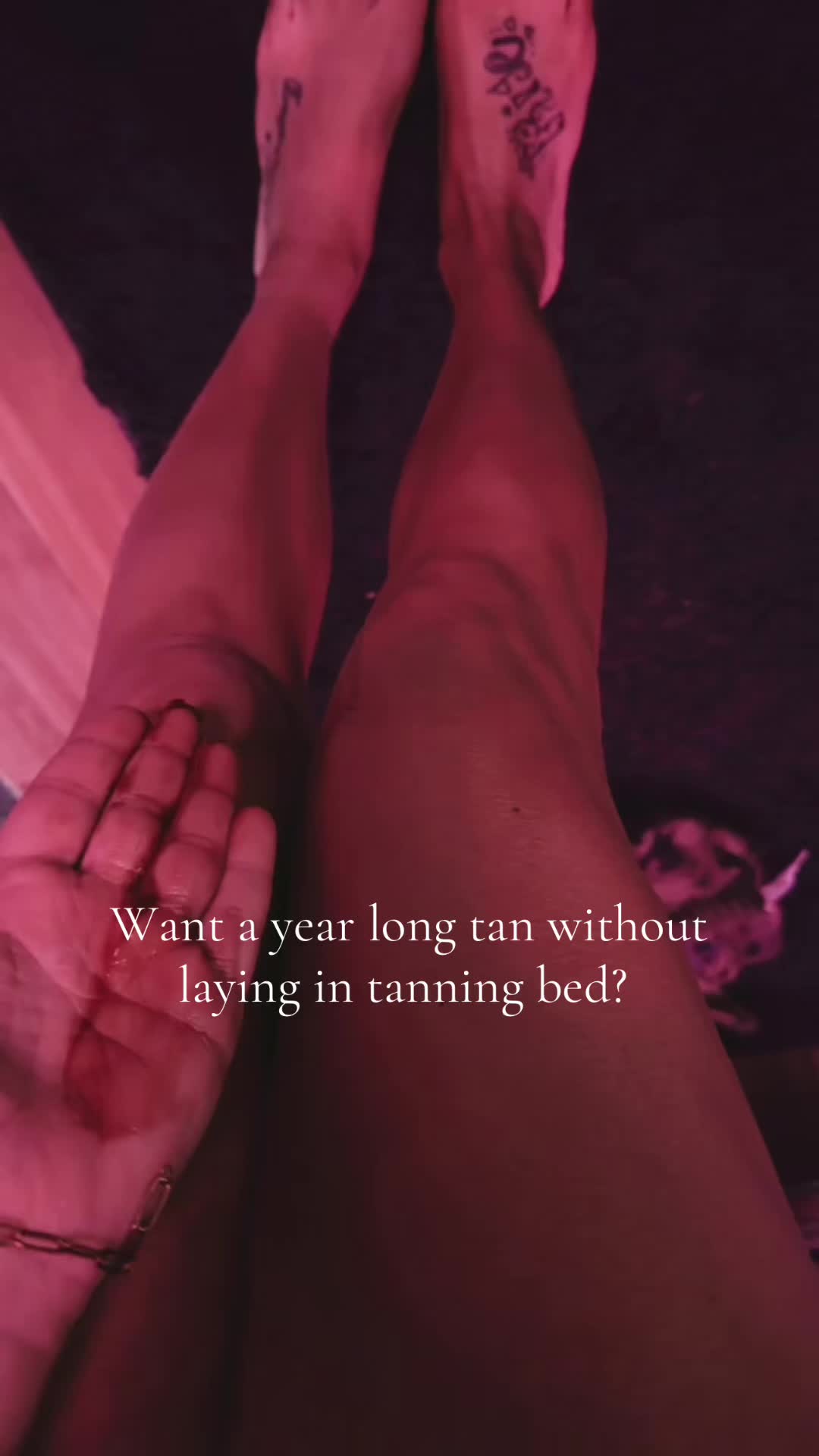 TikTok post by @paigecollins844 for Carroten. Caption reads: [...] product!! #tan #bronze #selftanner @Carroten....