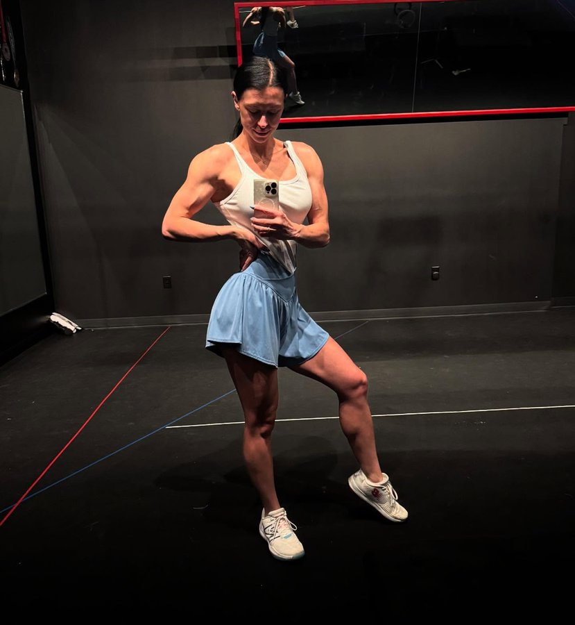 Instagram post by @kimber_ifbbpro for The Shoe Fairy. Caption reads: Still here, still working, just going to be a....