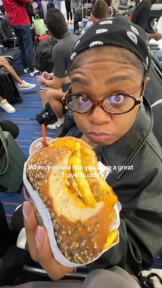 Instagram post by @justttjuiceee for JetBlue. Caption reads: Chaos is Fun isn’t it babe 💕😭

What kind of....