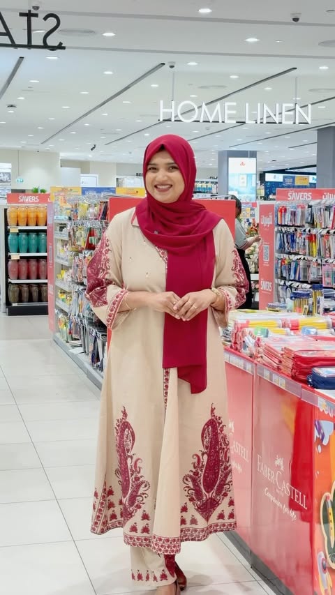 Instagram post by @dr.fathimathnishana for LuLu Hypermarket. Caption reads: [...] need for the new school year at....