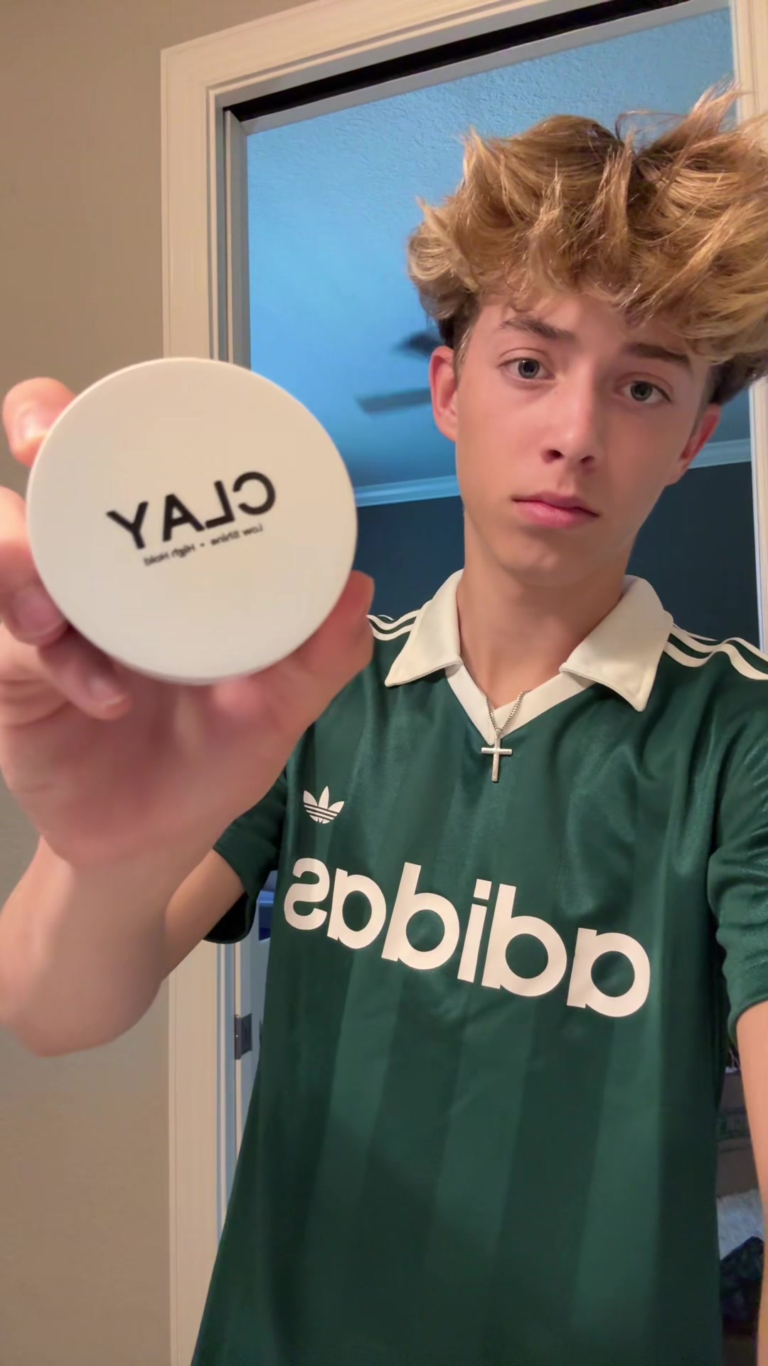 TikTok post by @ethans.secretspam for Based BodyWorks. Caption reads: GLOWING UP WITH BASED BODYWORKS! @BASED #hair....