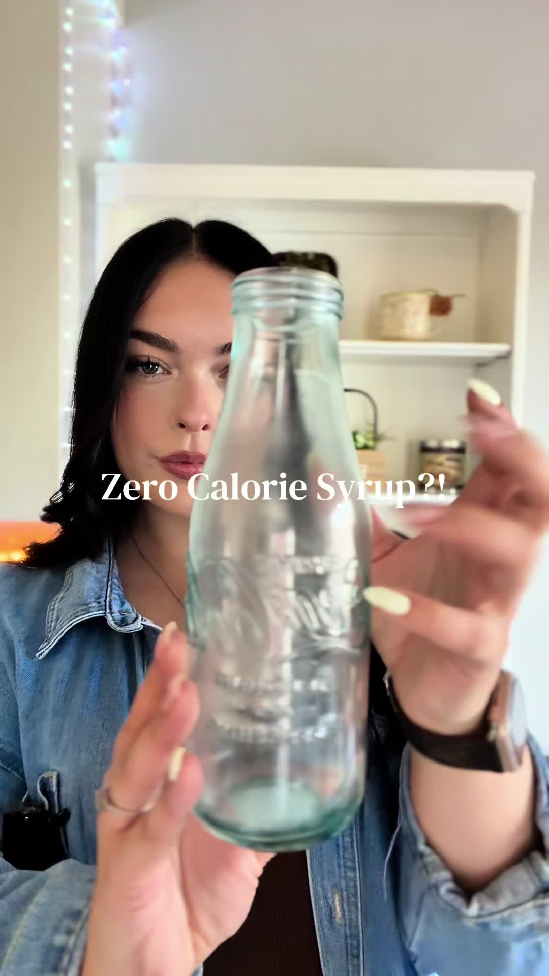 TikTok post by @ciara.jenn for Jordan’s Skinny Mixes. Caption reads: Zero Calories & Zero Sugar?!😩 #coffee....