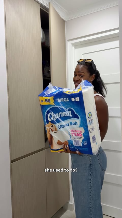 Instagram post by @bloomwithbri for Charmin. Caption reads: Not me becoming my mother one @Charmin roll at a....