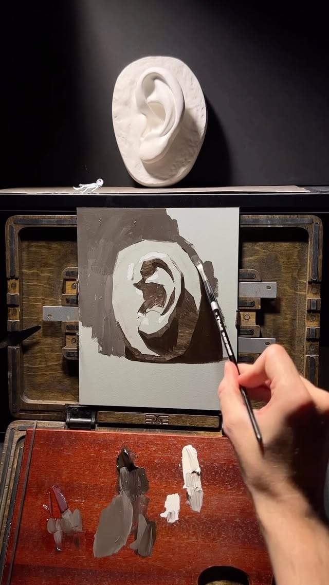 Instagram post by @nickeisele_art for Trekell Art Supplies. Caption reads: [...] forget to like and share! . .....