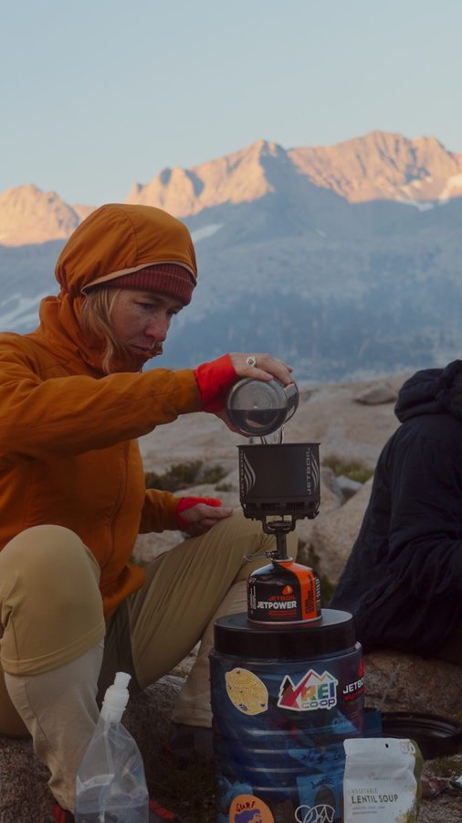 Instagram post by @bound.for.nowhere for Jetboil. Caption reads: outside is so beautiful 🌎😍.