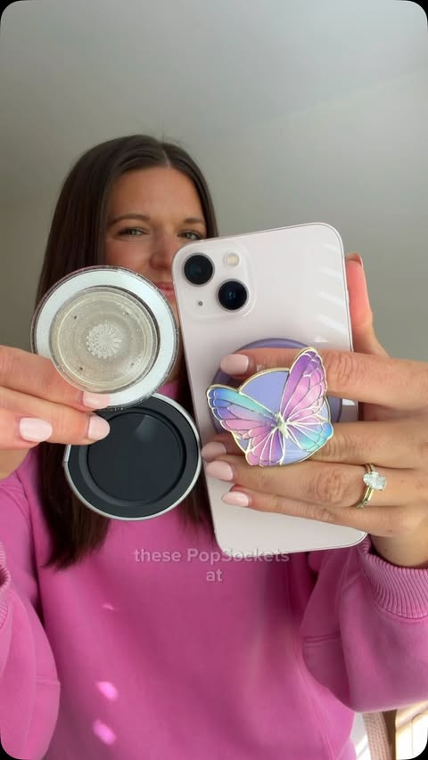 Instagram post by @allie__elizabeth for PopSockets. Caption reads: You may remember me picking up these PopSockets at....