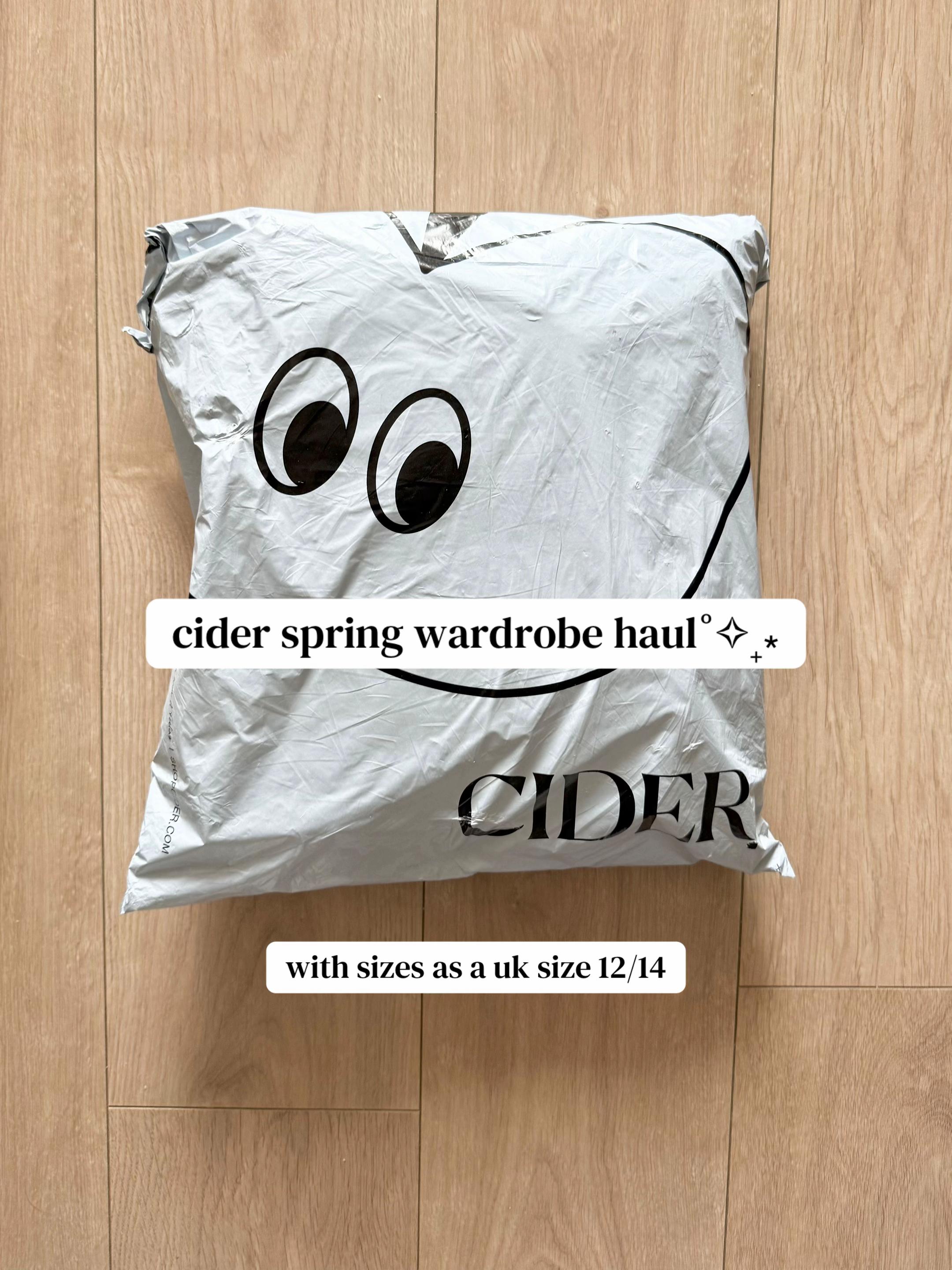 TikTok post by @contemplatingparis for Shopcider Thailand. Caption reads: thank you cider for the haul!! @CiderUK my code:....