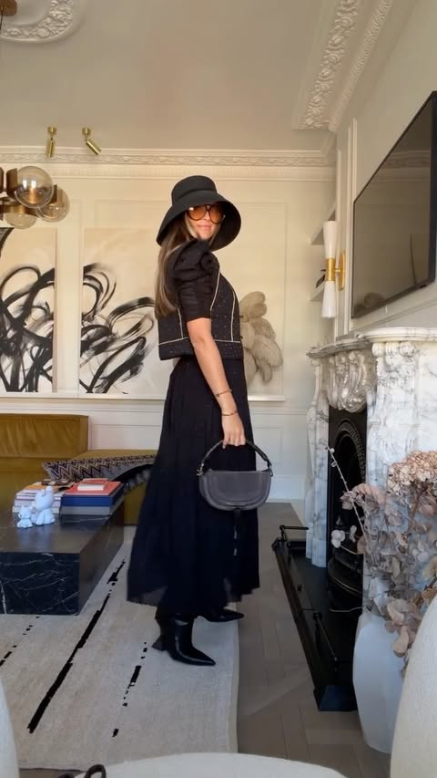 Instagram post by @ninasuess for Mytheresa. Caption reads: Get ready with me and @mytheresa.com 💛 #MyTheresa....