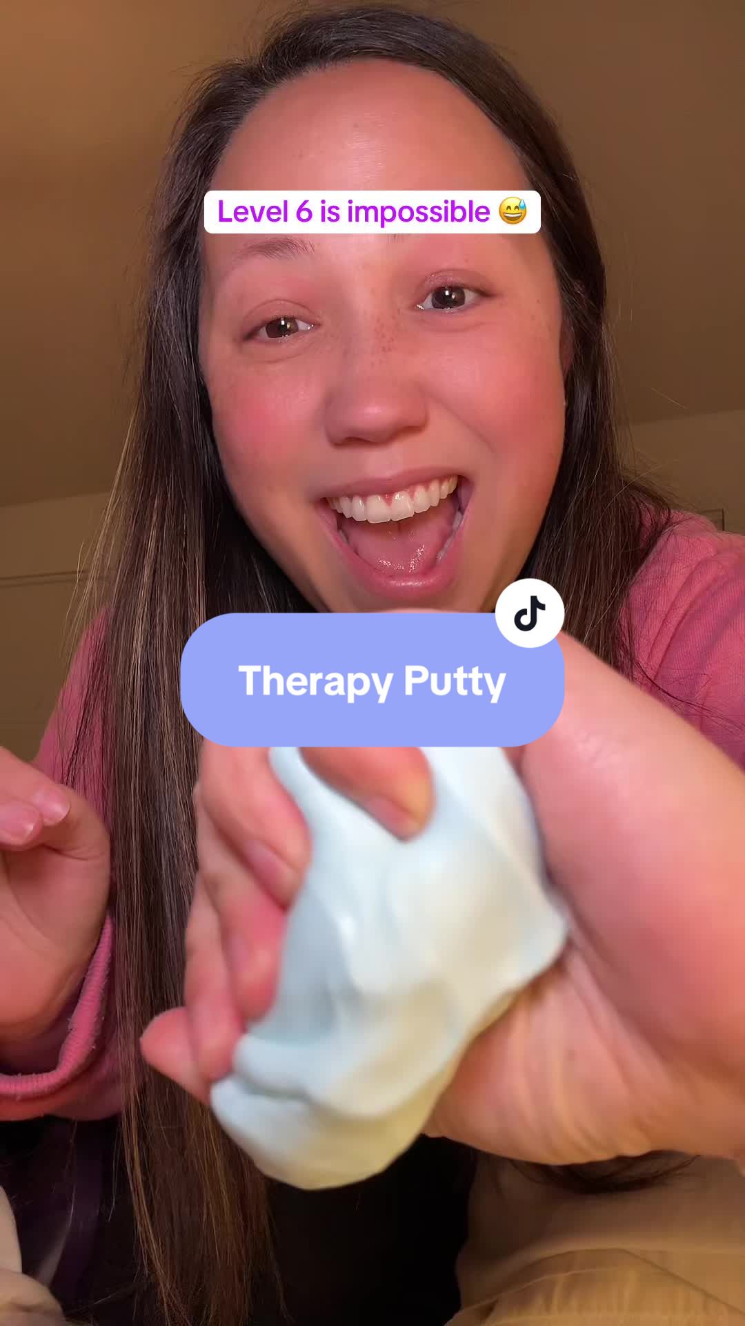 TikTok post by @heyitsmeemmie for Special Supplies. Caption reads: [...] premium silicone therapy putty. @Special....