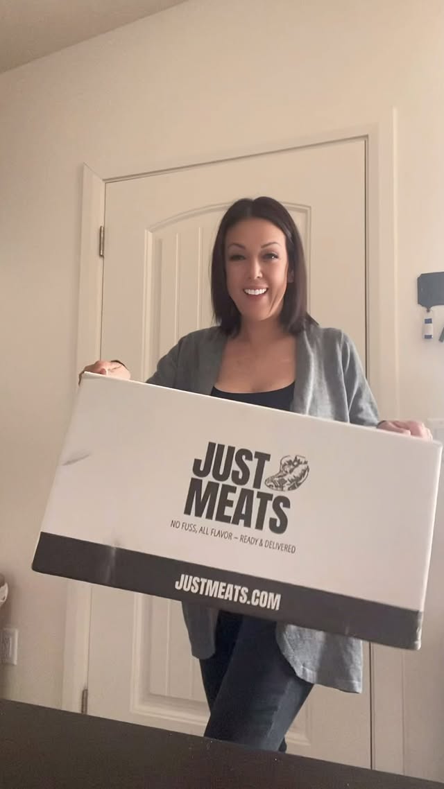 Instagram post by @stacy.bowler for Just Meats. Caption reads: [...] && that’s why I love finding an....