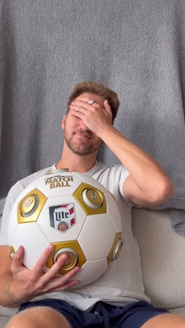 Instagram post by @stephenrigatoni for Miller Lite. Caption reads: [...] a Miller Time Matchball! Head to....