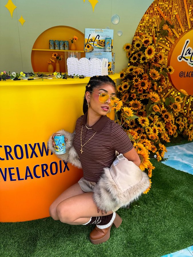 Instagram post by @jaz.is.so.fab for LaCroix Water. Caption reads: HAD THE TIME OF MY LIFE WITH @lacroixwater AT....