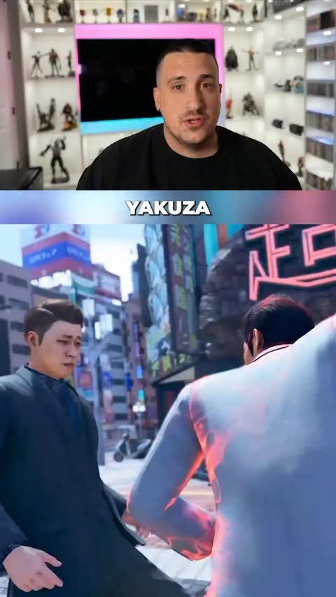 Instagram post by @rapidreacts for SEGA. Caption reads: [...] #YakuzaKiwami3 #DarkTies #gamingontiktok....