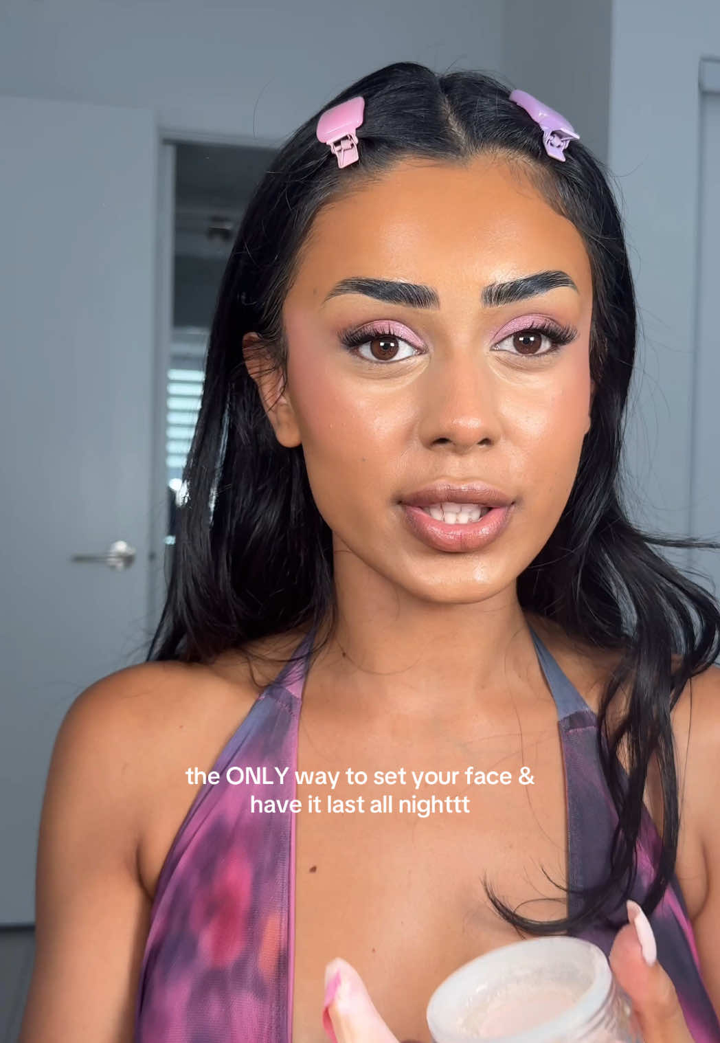 TikTok post by @diya.pandeyyy for Caliray. Caption reads: literally a real life filter🫶🏼 @caliray beauty....