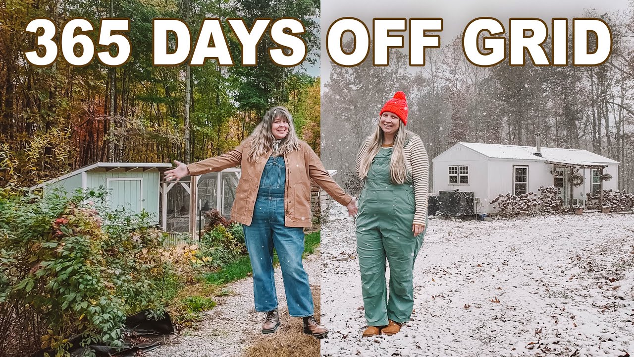 YouTube post by @HEYWANDERER for Azure Standard. Caption reads: A Year Off the Grid: Everything We Built, Grew &....