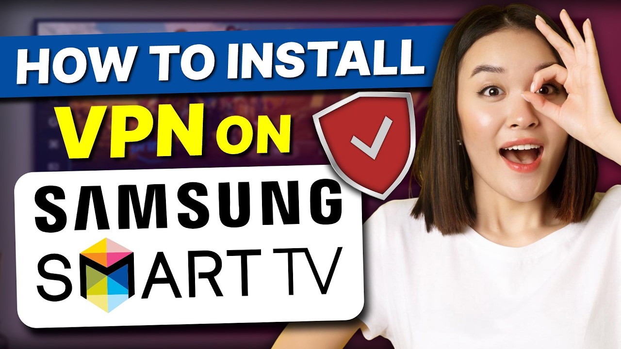 YouTube post by @vpnclan1 for ExpressVPN. Caption reads: [...] on Samsung Smart TV🌐 1️⃣ Exclusive....
