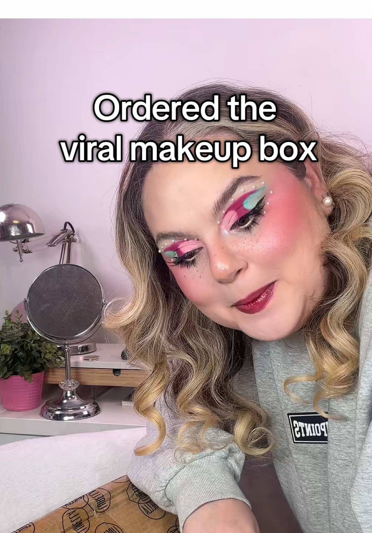 TikTok post by @maryandpalettes for Lurella Cosmetics. Caption reads: The viral @Lurellacosmetics live exclusive mega....