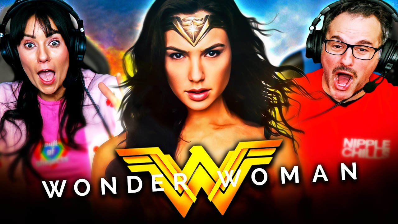 YouTube post by @ReelRejects for Huel. Caption reads: WONDER WOMAN (2017) IS ONE OF DC'S BEST!! MOVIE....
