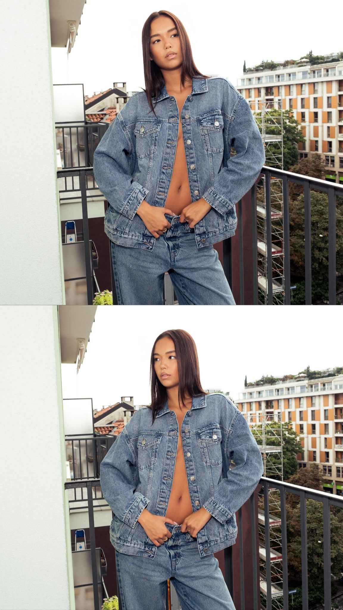 Instagram post by @dolmalisa for DKNY. Caption reads: Kicking off the new @dkny season in style with....