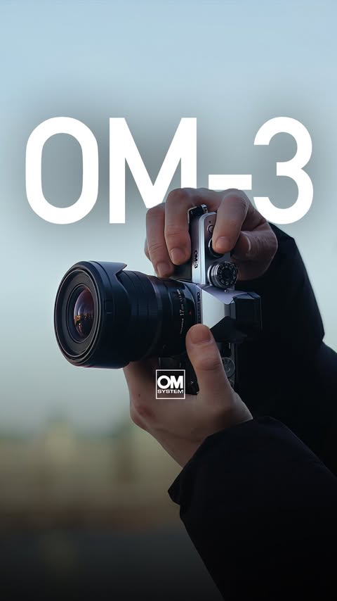 Instagram post by @mkaptured.uk for OM SYSTEM. Caption reads: [...] in my photography - all shot on the OM....
