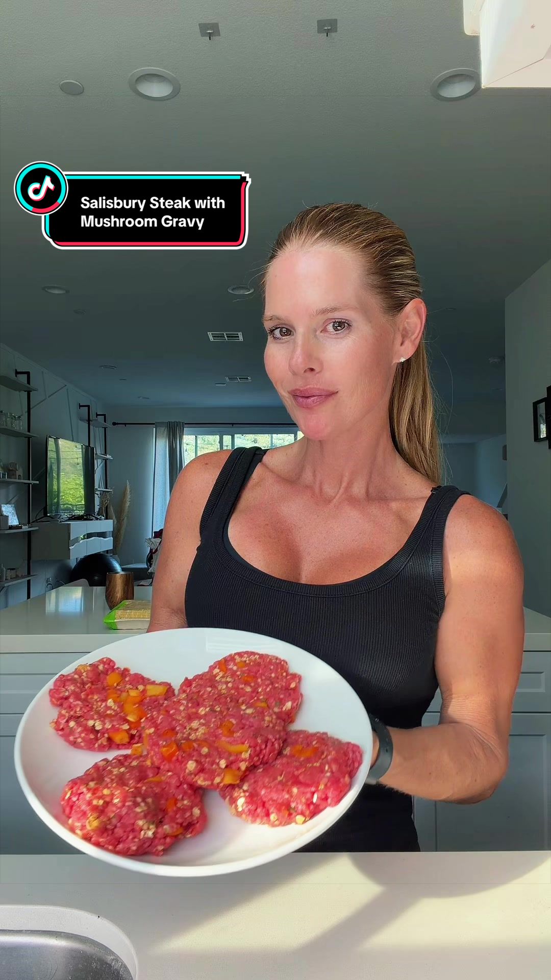 TikTok post by @theoverbecks for Passionate Penny Pincher Shop. Caption reads: Ingredients: Non stick spray 1 lb ex lean ground....